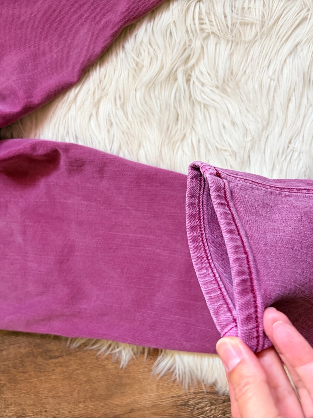GAP Girlfriend Rose Pink Denim Jeans - Picture 8 of 9